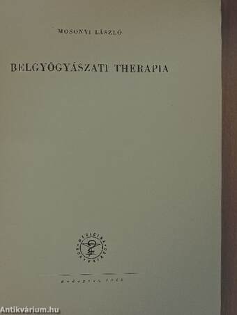 Belgyógyászati therapia