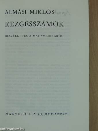 Rezgésszámok