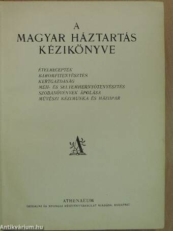 A magyar háztartás kézikönyve