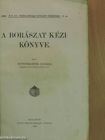 A borászat kézikönyve