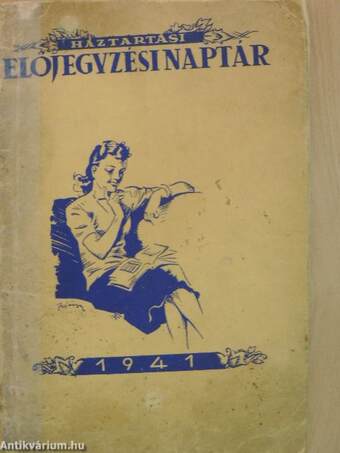 Háztartási előjegyzési naptár 1941