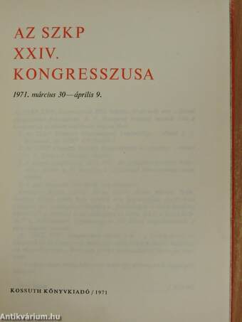 Az SZKP XXIV. kongresszusa