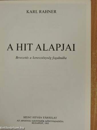 A hit alapjai