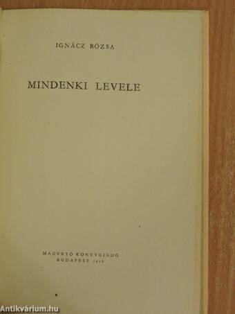 Mindenki levele