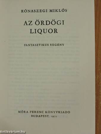 Az ördögi liquor