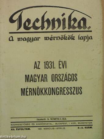 Technika 1931. március-április