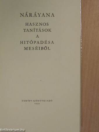 Hasznos tanítások a Hitópadésa meséiből