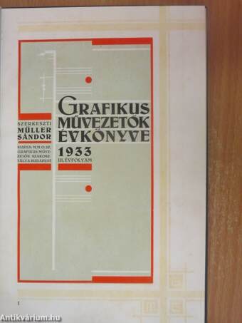 Grafikus Művezetők Évkönyve 1933