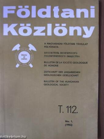 Földtani Közlöny 1982/1-4.