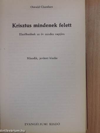 Krisztus mindenek felett