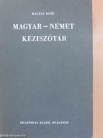 Magyar-német kéziszótár