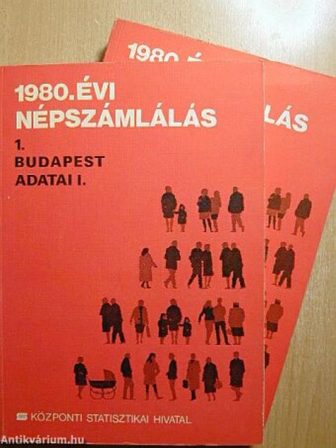 1980. évi népszámlálás 1-2. I-II.