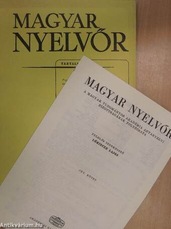 Magyar Nyelvőr 1992. április-június