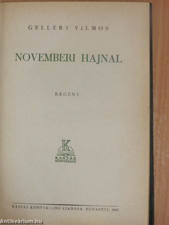 Novemberi hajnal