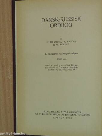 Dansk-russisk ordbog