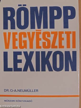 Römpp Vegyészeti Lexikon 1-4.