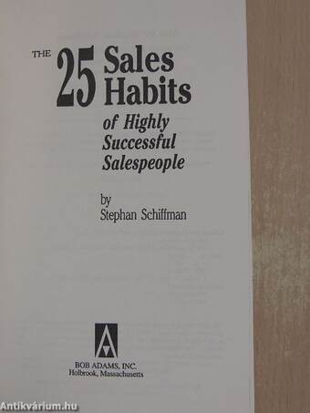 The 25 sales habits of highly successful salespeople