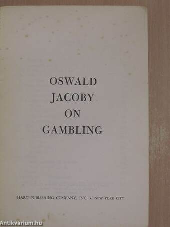 Oswald Jacoby on gambling