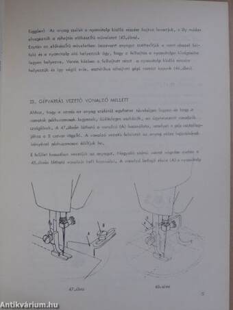 Háztartási varrógépek - "Predom-Lucznik" 459, 460 és 461 használati utasítása