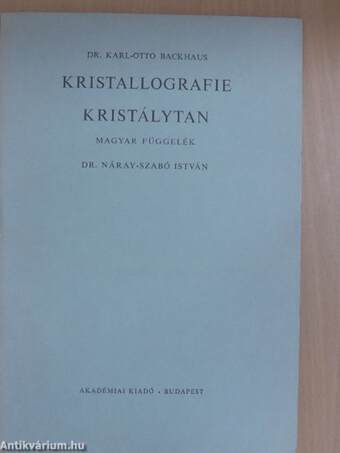 Kristallografie - Magyar függelék