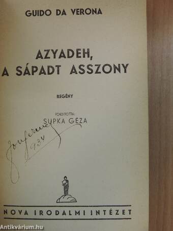 Azyadeh, a sápadt asszony