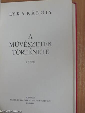 A művészetek története/A művészetek története, képek