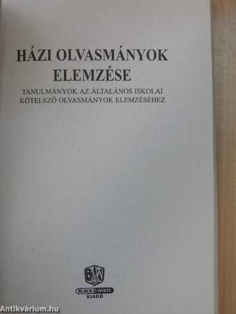 Házi olvasmányok elemzése