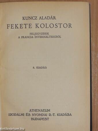 Fekete kolostor I-II.