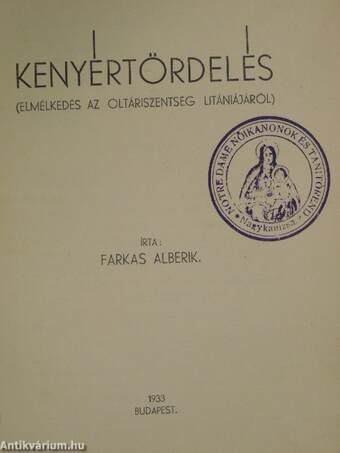 Kenyértördelés