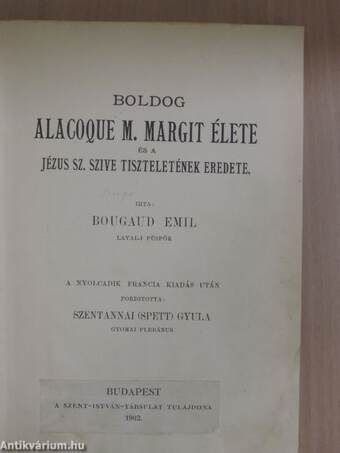 Boldog Alacoque M. Margit élete