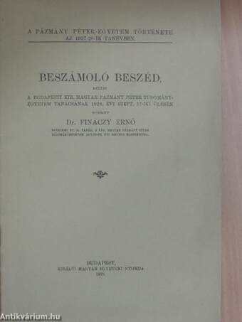 Beszámoló beszéd