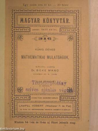 Mathematikai mulatságok I-II.