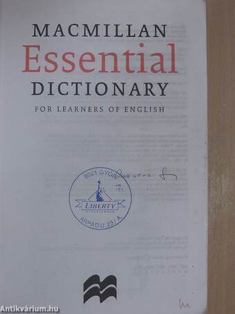 Macmillan Essential Dictionary for Learners of English