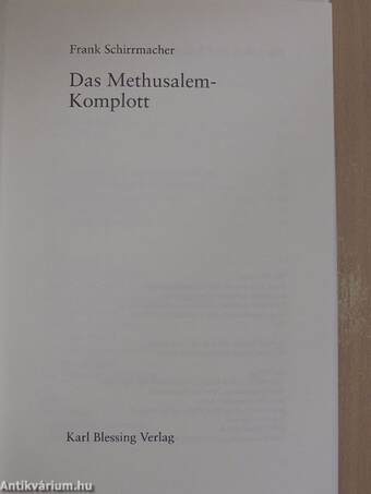 Das Methusalem-Komplott