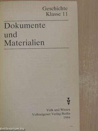 Dokumente und Materialien