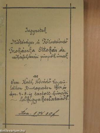 Jegyzetek Méltóságos és Főtisztelendő Prohászka Ottokár dr. székesfehérvári püspök úrnak az Orsz. Kath. Növédő Egyesületben Budapesten 1914. év ápr. 4-8-ig tartott húsvéti lelkigyakorlatokról