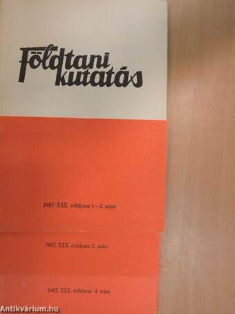 Földtani Kutatás 1987/1-4.