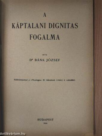 A káptalani dignitas fogalma