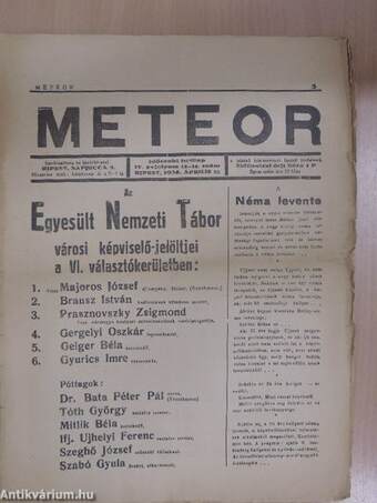 Meteor 1936. április 25.