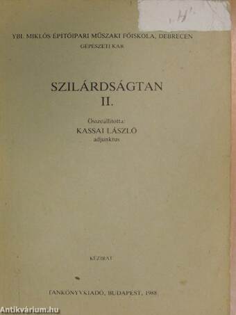 Szilárdságtan II.