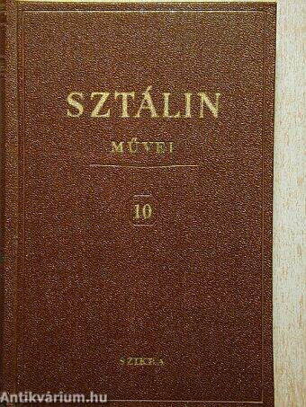 I. V. Sztálin művei 10.
