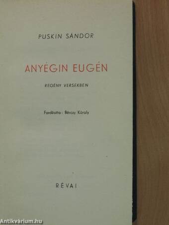 Anyégin Eugén