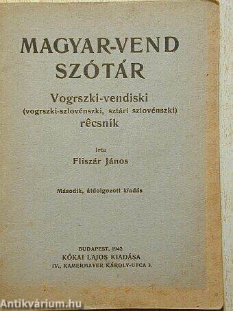 Magyar-vend szótár