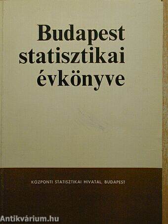 Budapest statisztikai évkönyve 1981