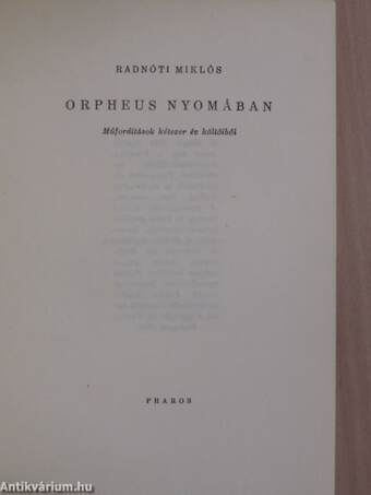 Orpheus nyomában