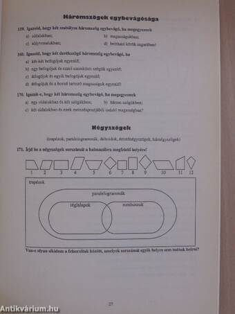 Házi feladatok matematikából 9. osztályosoknak