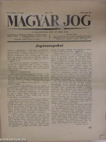 Magyar Jog 1948. május 20.