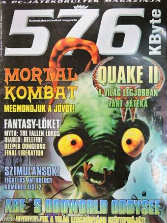 576 KByte Számítástechnikai magazin 1998. január-decemer