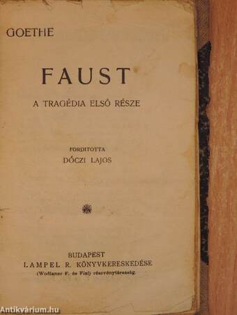 Faust I.