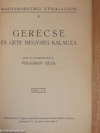 Gerecse és Gete hegység kalauza